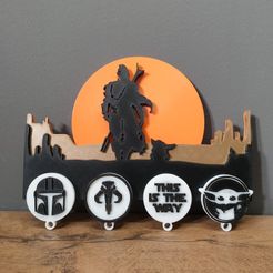 264889527_447607643581570_4353826799487294251_n.jpg Fichier STL Porte-clés mandalorien・Modèle à imprimer en 3D à télécharger