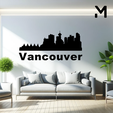 Vancouver.png Wall silhouette - City skyline Set