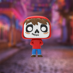 coco1.png STL file Miguel coco funko pop + box template + lychee project・3D printing idea to download