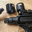 20230318_145716.jpg Sig Sauer MPX or MCX .177 HPA PCP Picatinny Rail adapter and Plain Collar