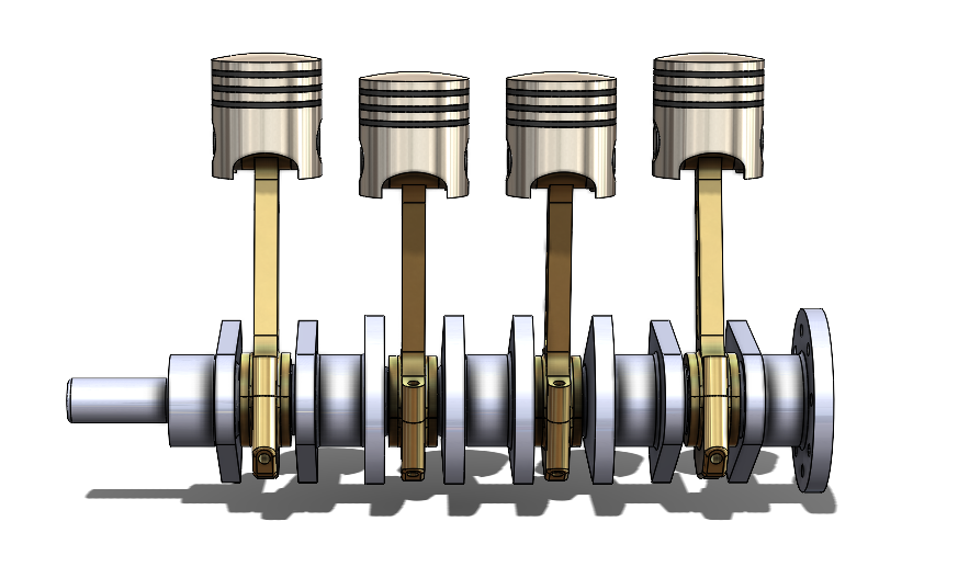 Download STL file 4-cylinder engine (piston-cylinder assembly) • 3D ...