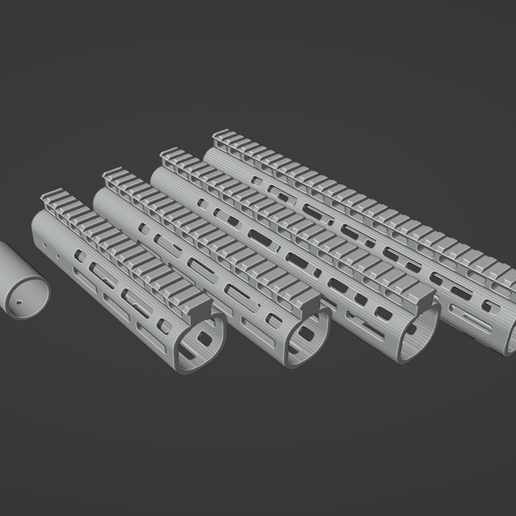 AAP01 M4 Style Handguard 3D model