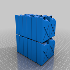 24erKanister.png 3D-Datei 1/10 RC Car Benzinkanister Deko 3/6/12/24 Stück für Truck oder Gabelstapler kostenlos・3D-druckbare Vorlage zum herunterladen
