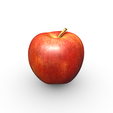 1.png Apple Fruit - Realistic 3D Printable Model