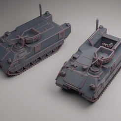 AMVP-2.png STL file Armored Multi-Purpose Vehicle US Army・Design to download and 3D print