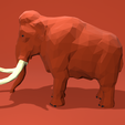 mammoth1.png Mammouth Lowpoly 3D Print Model
