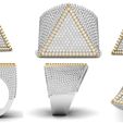 Renewder.jpg Triangular Pyramid Shape Champions Diamond Ring 02