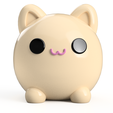 Kitty-Nugget-v3.png 3D Printable Cute Kitty Nugget STL File - Perfect for Personal & Commercial Projects