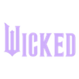 wicked title.stl Wicked Title