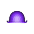 bowler.stl Chapeau melon et pomme (échelle 1:18)