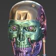 render_1.jpeg Fichier STL Crâne de Terminator T-800 mobile・Modèle à télécharger et à imprimer en 3D