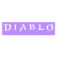 Diablo_text_A1.stl Stencils - Diablo