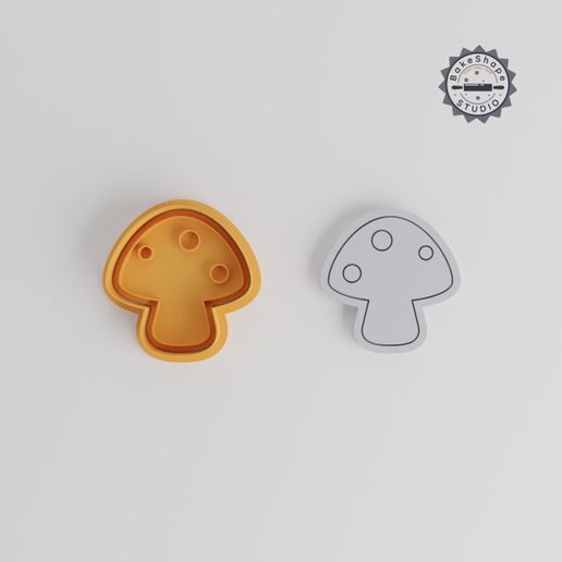 product_3-02_overview.jpg Spotty Mushroom Shape Cutter & Stamp, Cookie & Fondant Tool Set, 3 Sizes, 6 Pc Collection