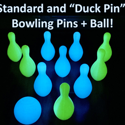3D-Model-Thumbnail.png Free STL file Bowling Pins/ball - standard and "duck pin"・Design to download and 3D print