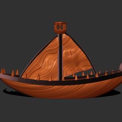 War boat 1.jpg STL-Datei War Boat kostenlos herunterladen • Modell für den 3D-Druck, KYE3D