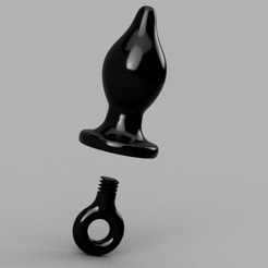 DummyPlug-002.PNG STL file Rope Plug・Template to download and 3D print