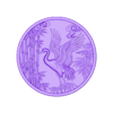 Crane.stl Coleção de medalhões japoneses