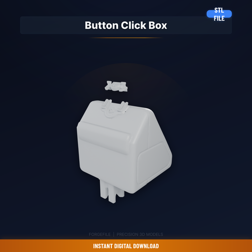 Fidget Box With Clickable Buttons, Satisfying Press - 3D Printable STL File