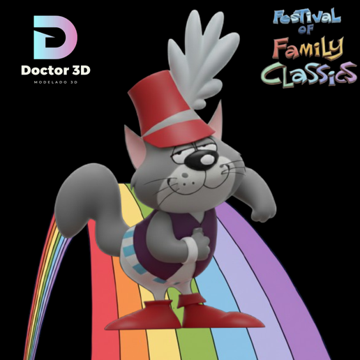 Festival of Family Classics - the cat with boot-figure+base