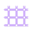 Matrix-Net-Border-Bottom-3-Rows.stl Pixel WS2811 LED Matrix 2 Inch Spacing