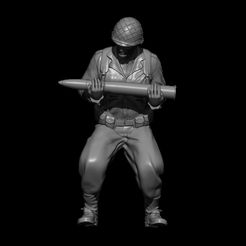 BPR_Render.jpg Archivo STL WW2 SOLDADO AMERICANO CREW SHERMAN V1・Modelo para descargar y imprimir en 3D