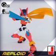 7.jpg 3D Print Action Figure - Reploid Z (based on Megaman Zero)