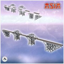 1-PREM.jpg STL file Wooden bridge over the River Kwai (3) - Asian Asia Oriental Angkor Ninja Traditionnal RPG Mini・3D print design to download