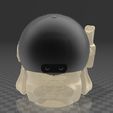 ALEXA-ECHO-DOT-5_SKULL_BOBA-FETT.jpg Suporte Alexa Echo Dot 4a e 5a Geração Boba Fett Skull Star Wars