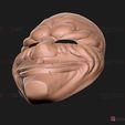 08.jpg Dallas Mask - Payday 2 Mask - Halloween Cosplay Mask 3D print model