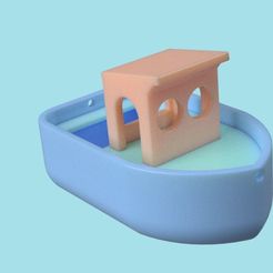 Vene_einolle_leikattu.jpg Archivo STL gratis Barco de juguete Eino・Modelo de impresión 3D para descargar