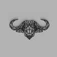 Bufalo-v3.png Minimalistic Geometric Buffalo Painting