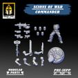 yy it SCIONS OF WAR 7 \ COMMANDER KNIGHT SOUL’, Studio —// MODULAR PRE-SUPP w PARTS & aS 7, aS Scions of War: Collection