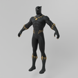 Black-Panther0017.png Black Panther Lowpoly Rigged