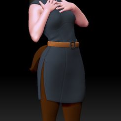 bp2.jpg Figurine fille cerf