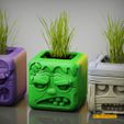 untitled.1239.jpg Maceta Monster Cube Imprimible en 3D