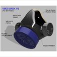 VMO Mask V3 (P1).jpg VMO MASK V3 - 3D-PRINTED PROTECTIVE- Coronavirus COVID-19 (Improved Version)