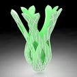 green_rendered.jpg STL-Datei Dual Extrusion Texture Vase kostenlos・Modell zum 3D-Drucken zum herunterladen