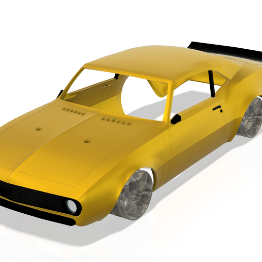 Camaro 68 - 1:10 - Nachbildung - Karo ohne Felgen - STL Dateien - TT02 Tamiya - Beschreibung lesen!