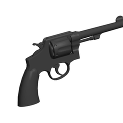 M1917-Revolver.png OBJ file M1917 Revolver・Model to download and 3D print