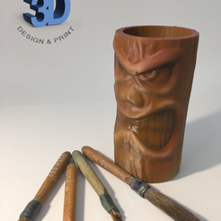 IMG_1202.png STL file Tiki Pot・3D print model to download