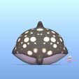 Cod1112-Cute-Round-Stingray-4.jpeg Niedlicher runder Stachelrochen + Schlüsselanhänger Version