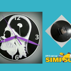 Untitled_design1.png Free STL file Homer3D Clock・3D printable object to download