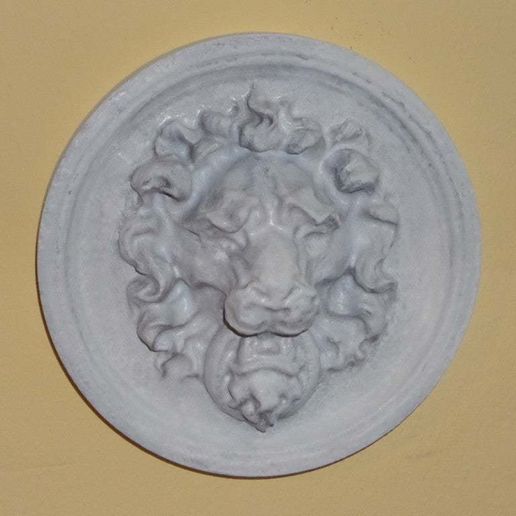 LionHead.jpg Télécharger fichier STL gratuit Cintre mural tête de lion • Plan pour impression 3D, 3DWP