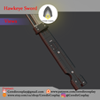 Hawkeye2.png Hawkeye Sword / Ronin Sword 3d digital file