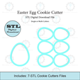 Etsy-Listing-Template-STL.png Easter Egg Cookie Cutter | Multi Cutter | STL File