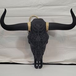 CowSkull3.jpg STL file Carved Cow Skull・Design to download and 3D print