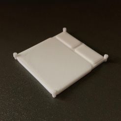 Double_Bed.jpg Free STL file Simple Mini D&D Double Bed・3D print object to download, SimpleMiniatures
