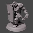 Render013.png STL file gladiator monkey Full Sheild・3D printable model to download