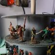 DSC00011.JPG Rotary display stand for Miniatures Dungeons and Dragons from filament spools