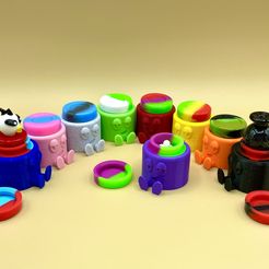 IMG_3090.jpg Fichier STL Chill Buddy Jr (récipient en silicone de 5ml)・Modèle pour imprimante 3D à télécharger